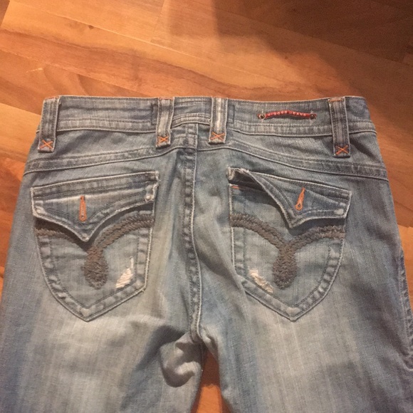 (Capris) Blue Vigoss Size 9/10 Jean Capris - Picture 5 of 7